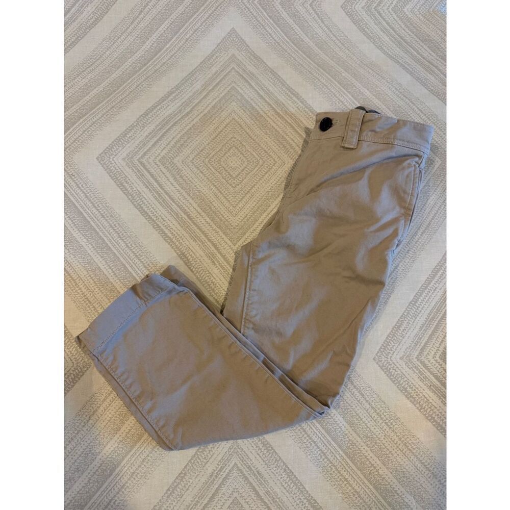 Burberry Boys Khaki Pants Size 5Y Nova Check Waist Adjustable
